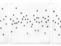coding 456, c4-6 as a triptych, each 45 x 45cm, charcoal on paper